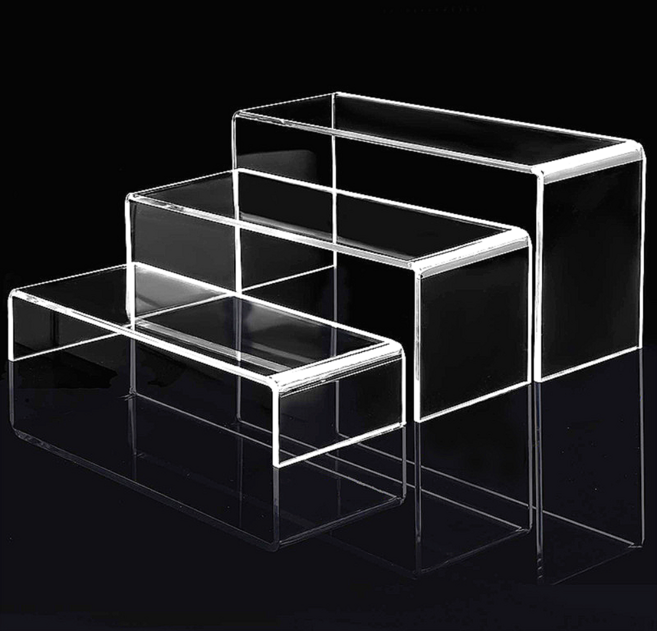 투명 아크릴 디스플레이 선반 20x8cm, 1개