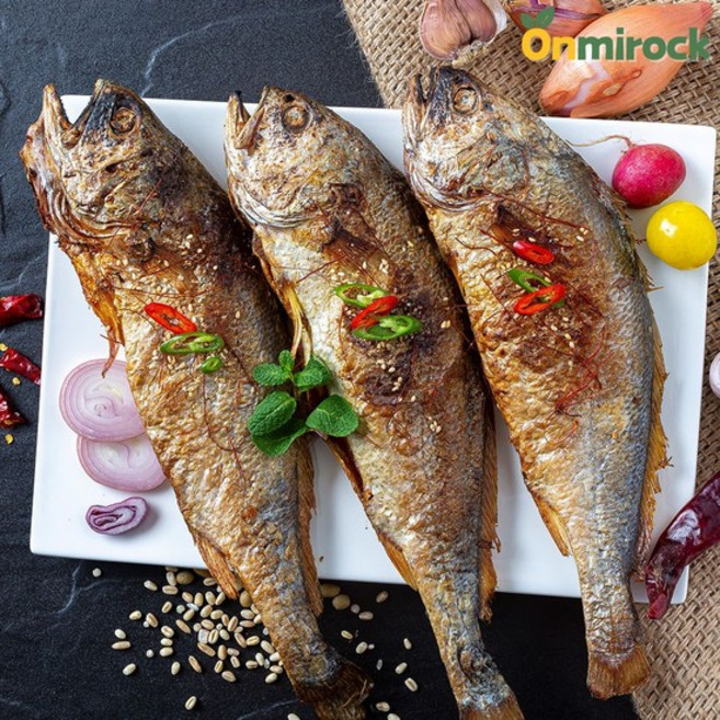온미락 찐 보리굴비 부세 5마리 10마리 영광 법성포 가공 진공포장 팩포장, 5미 2kg(대/30cm내외), 1