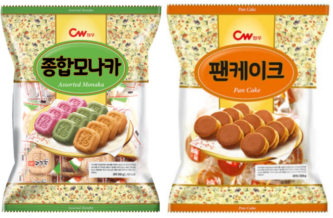 청우 모나카 350g+ 팬케이크350g(각1봉씩), 1세트, 350g