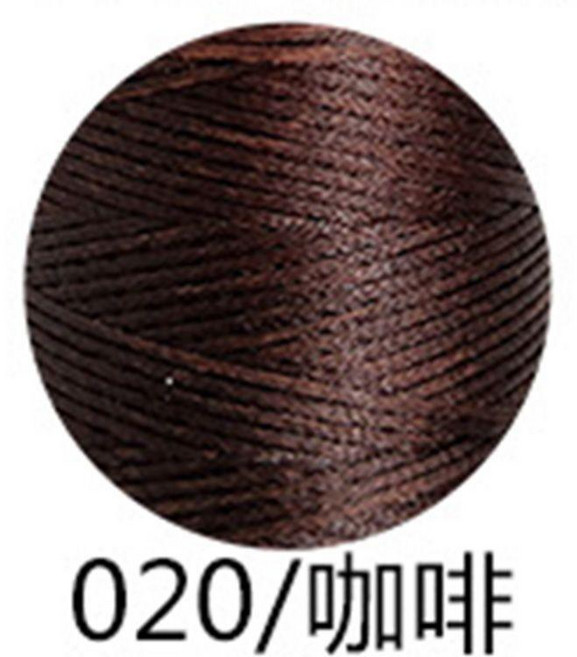 南美扁蠟線 手工編織線 手縫蠟線 編繩材料, 咖啡020,1.0扁蠟線約180米, 1個