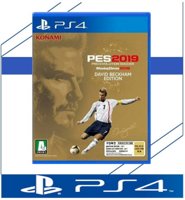 중고품 플스4 PS4 위닝일레븐2019 PES2019 베컴게임표지 정식발매 한글판 플레이스테이션4 PLAYSTATION4