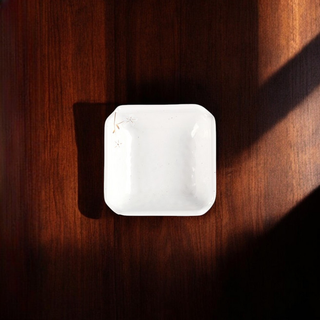 안개꽃(연마블) 쌍초장 멜라민 소스 마늘 간장 반찬 다용도 초장 종지 그릇