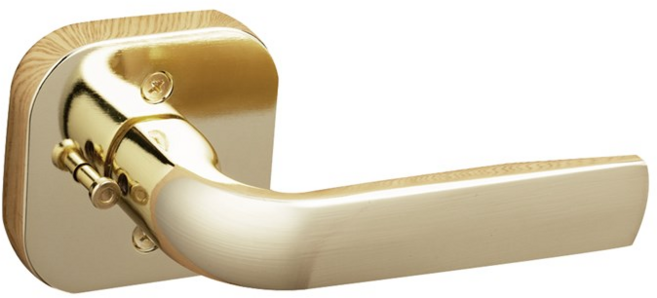 방문손잡이 버튼형 골드 B-1105, 6개