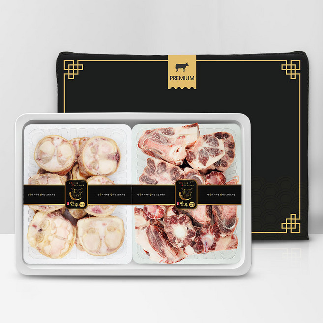 우살 한우 보신세트 4호 4.4kg (우족/꼬리반골), 1개