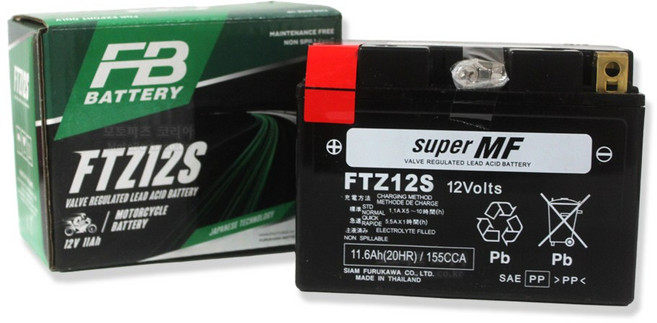 FB배터리 티맥스530 T-max (12년식이후) AK550 맥심400 실버윙600X 12V-11AH 오토바이 밧데리 배터리, 1개, FTZ12S