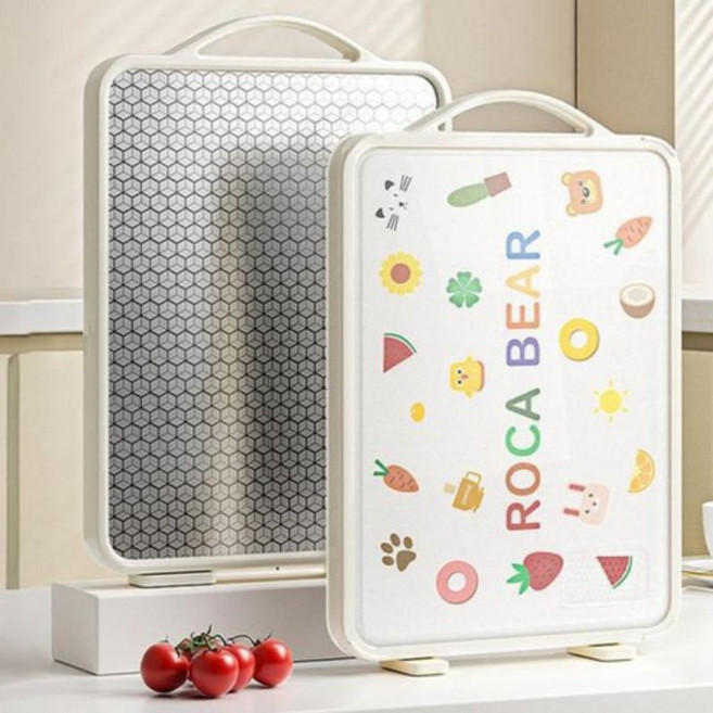 Hankee 304 스텐리스강 다용도 도마 양면 스텐 도마, 핑크, 1개