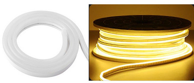 仟尚電商 LED柔性霓虹燈條, 1個, １２Ｖ－ＬＥＤ柔性燈條（暖白光）,１５０公分（１條）