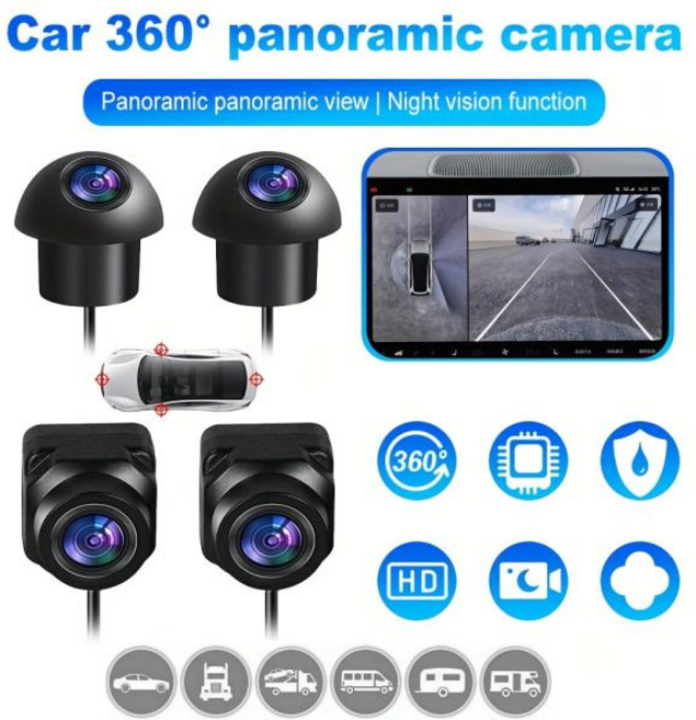 어라운드뷰 360도 기능 탐색 멀티미디어 디스플레이 장착 12V 안드로이드 라디오용 파노라마