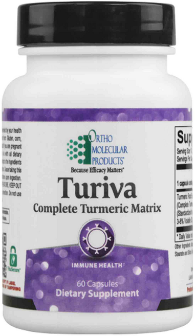 미국 Ortho Molecular Turiva 60정 강황 면역력강화 강력한 항산화 작용, 1개