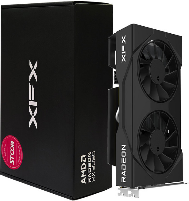 XFX 라데온 RX 9060 SWIFT DUAL D6 8GB AMD 그래픽카드