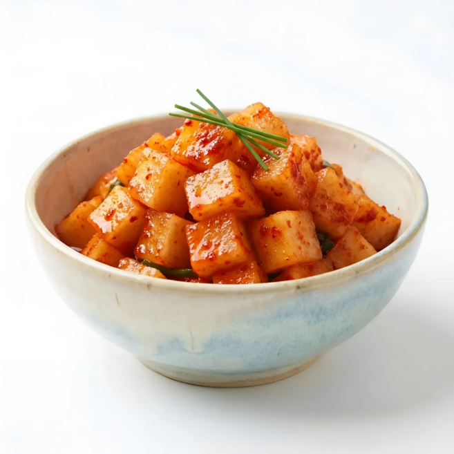 전라도식 깍두기 국밥 설렁탕 맛있는 김치 가정식 반찬, 1개, 2kg