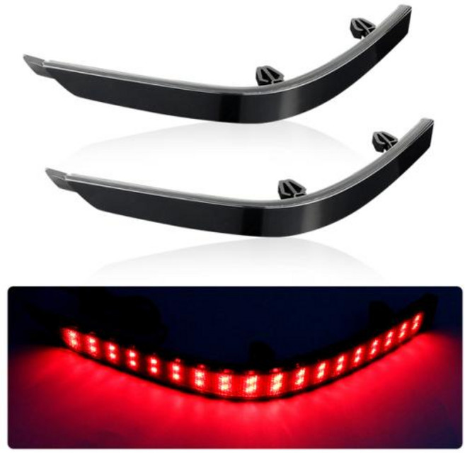 브레이크등 LED 브레이크 램프 후면 범퍼 반사등 르노 트래픽 마스터용 닛산 프리마스타 오펠 복스홀 비바로 모바노용 2 개입, 1) d Lens