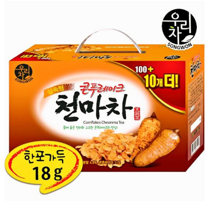 송원 콘푸레이크 천마차(20gx100T), 20g, 100개입, 1개