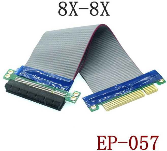 PCI 익스프레스 PCIE 라이저 카드 컨버터 익스텐더 그래픽 GPU 채굴리본 연장 케이블 PCI-E 1X 4X 8 16X, [01] 0.2m, 01 0.2m
