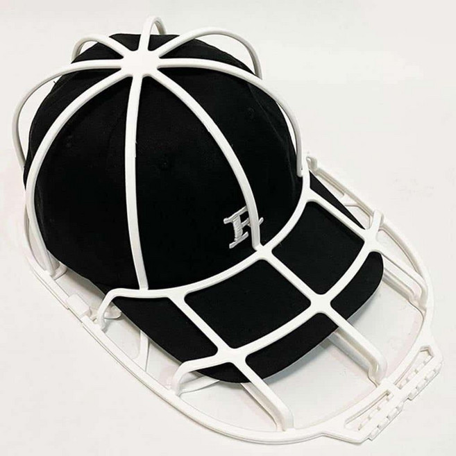 변형 방지 야구 모자 모자 세탁 가방 모자 세탁 가방 모자 청소 및 성형 보호 가방을 위한 특수 세탁 및 보호 가방, 하얀, 1개