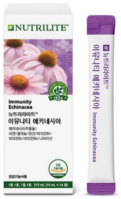 암웨이 뉴트리라이트 이뮤니티 에키네시아 14포 면역케어 아연 망간 비타민 건강기능식품 - 쿠팡