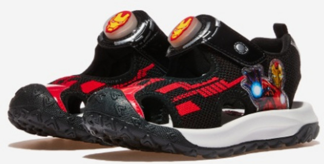 에이비씨마트 [ABC마트/공용KM] 에이비씨셀렉트 라이트닝 니트 샌들 K7220 MARVEL IRON MAN BLACK