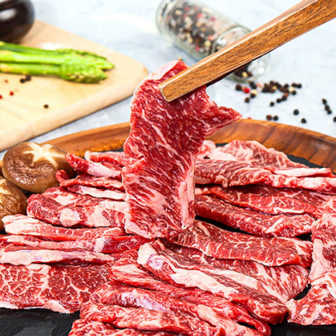 마블링 가득한 살치살 1+1 구이용 소고기 부위 미국산 초이스등급, 2개, 200g