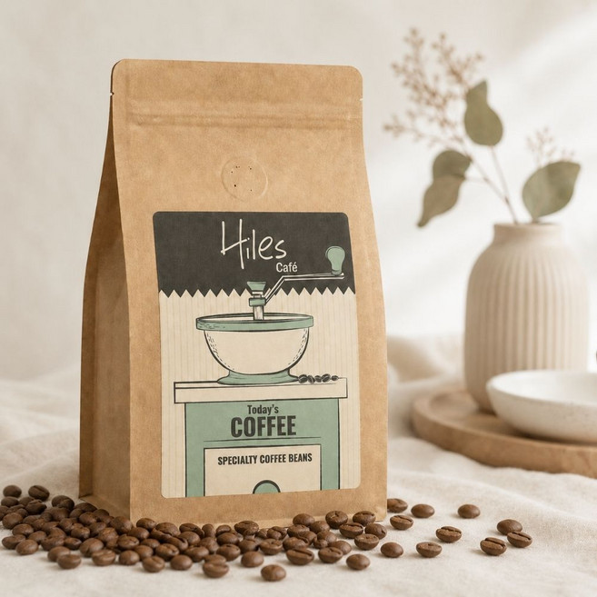 Hiles Cafe 肯亞AA淺中烘焙咖啡豆, 227g, 1個