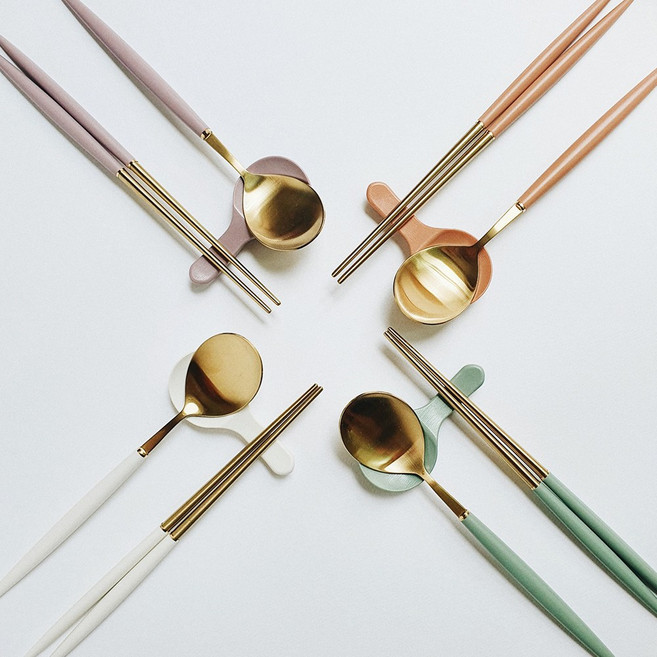 보겐 에펠 커트러리 세트 수저 받침 신혼 집들이 선물, 에펠 수저받침 4P, 올리브, 1개