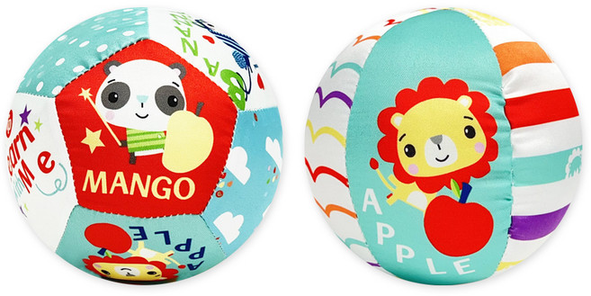 피셔프라이스 아기 장난감 헝겊공, 2종세트, 1개