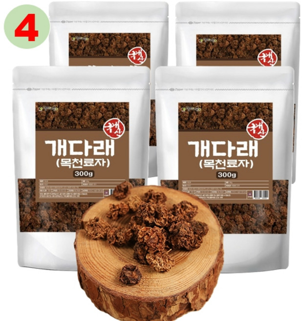 국산 개다래 열매 충영 목천료 차 효능 먹는법, 4개, 300g