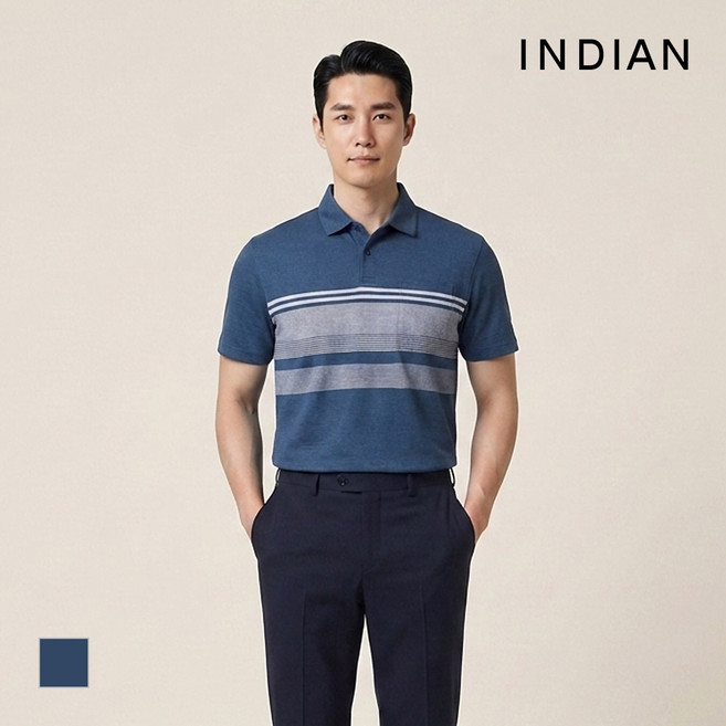 [INDIAN] 리플조직 원포인트 티셔츠_MIUAS4M3171