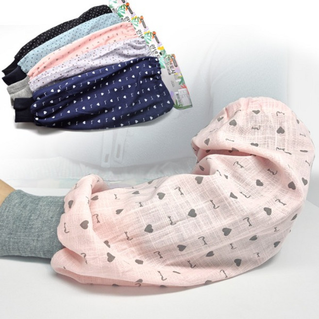 2켤레 1세트 린넨 토시 / 면 팔 작업토시 자외선차단, 네이비, 블랙