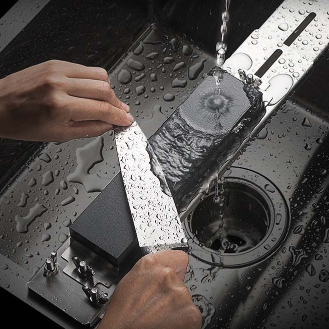 싱크대 숫돌 받침대 스테인리스 고정대 거치대 홀더, 스텐304숫돌거치대, 1개