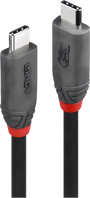 LINDY Type-C 超高速USB4 Gen3x2 傳輸線, 黑色, 1個, 1.5m