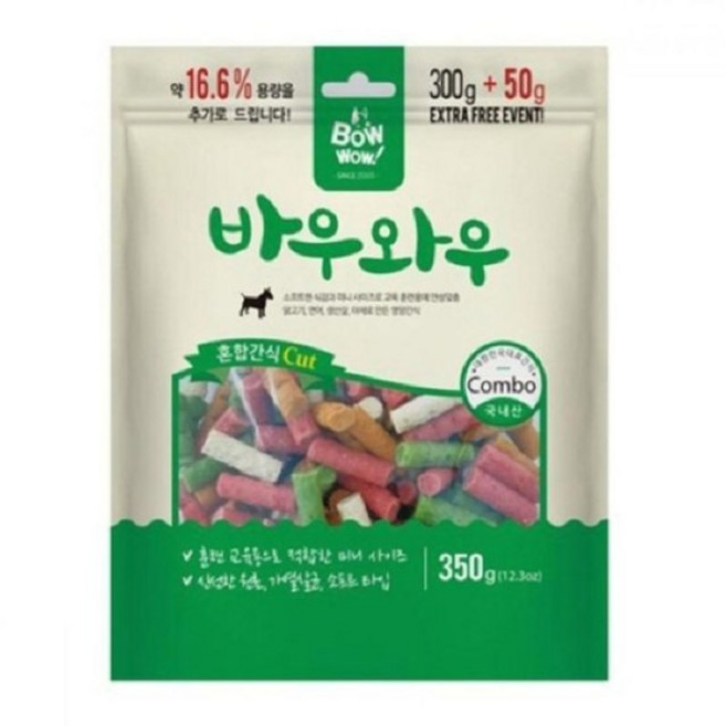 바우와우 혼합cut 350gx5개, 350g, 5개