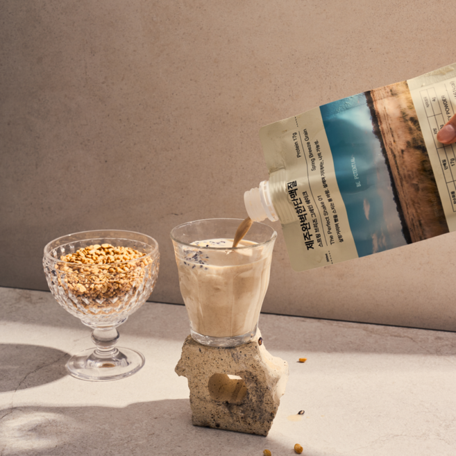 제주 완벽한 단맥질 식사대용 단백질 쉐이크 스프링 브리즈 그레인 쉐이크, 315g, 1박스