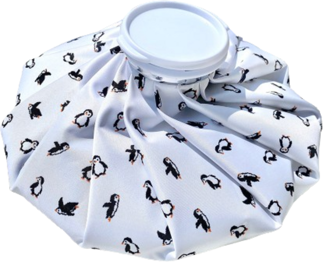 리빙미 휴대용 냉 온 얼음 주머니 중형, 1개, 펭귄