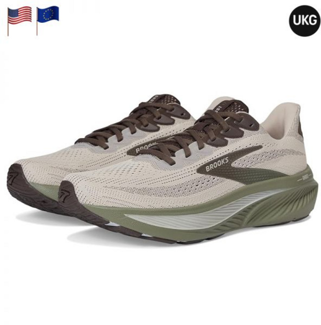 브룩스 고스트 17 샤토 그레이 브라운 올리브 남성 런닝화