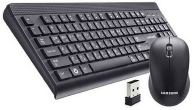 삼성전자 무선 키보드 마우스 세트, (삼성정품) 무선 키보드 마우스 세트 SRP-9400B, 일반형