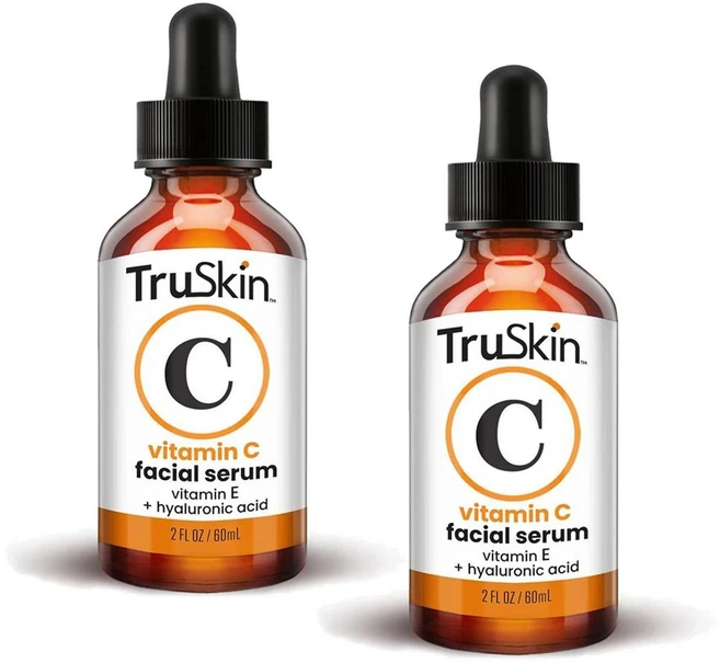 트루스킨 내추럴스 비타민C 페이셜 세럼 히알루론산 비타민E TruSkin Naturals Vitamin C Facial Serum, 2개, 60ml - 쿠팡