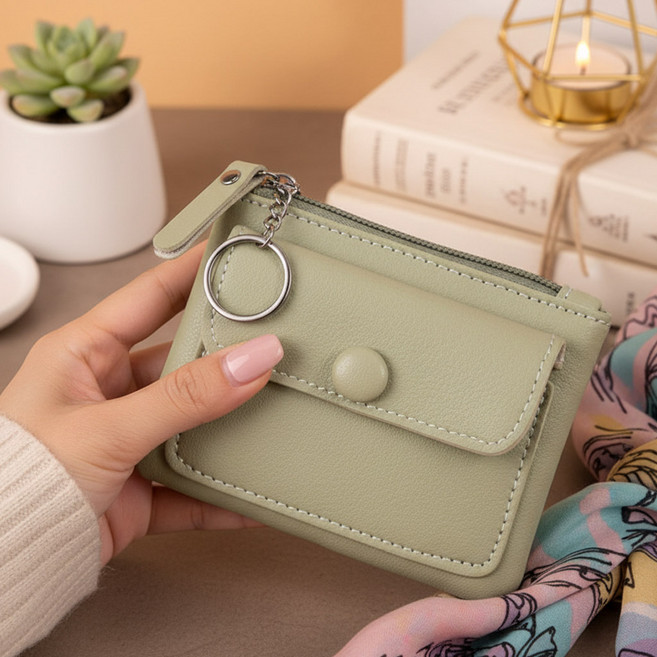 미니 카드지갑 동전지갑 키링 지갑 여성용 데일리 가벼운 카드케이스