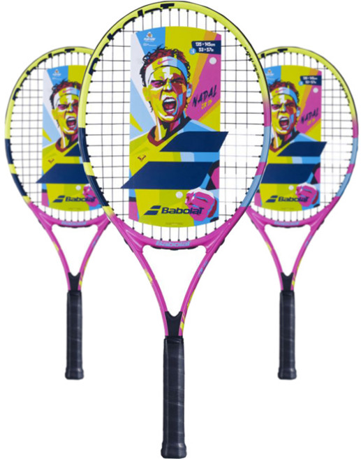 바볼랏 나달 주니어 테니스라켓 25인치 저학년용 2024, 1개