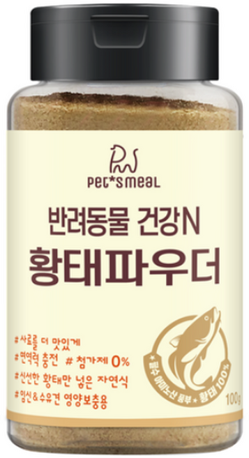 펫츠밀 반려동물 건강N 황태 파우더 영양제, 100g, 1개