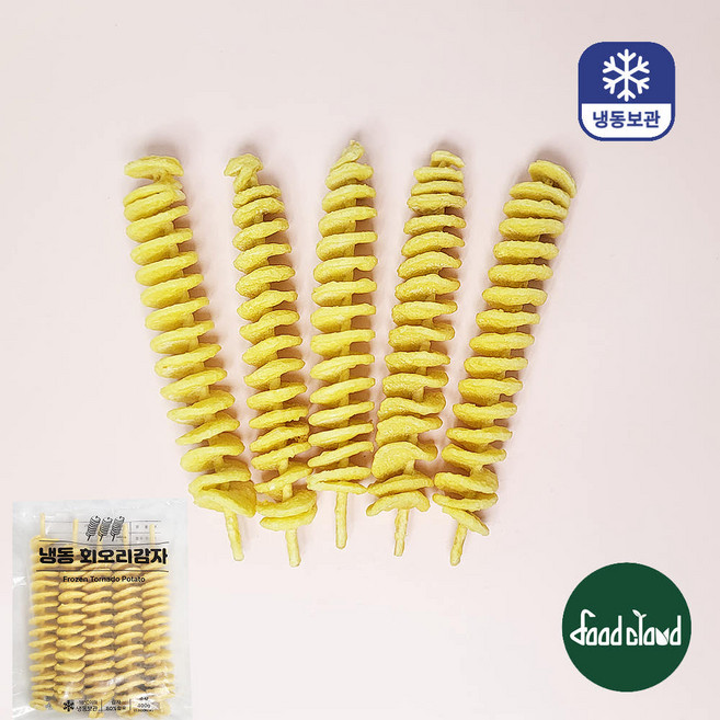 바삭한 회오리 감자 토네이도 감자 (80gx5개), 400g, 6개