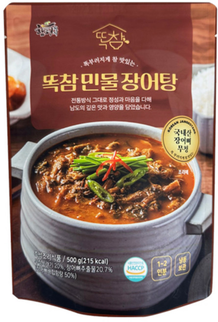 [똑참] 똑부러지게 참 맛있는 장어탕 뭉근하게 끓여낸 20년전통, 10개, 500g