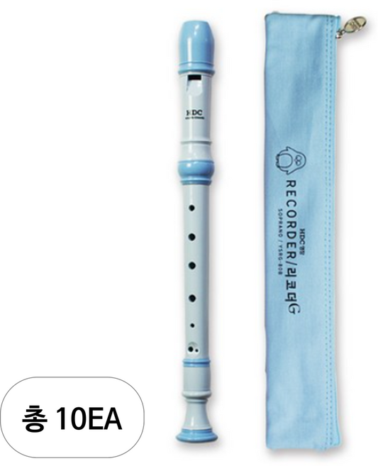 HDC영창 소프라노 저먼식 리코더 YSRG-80B, 블루, 10개