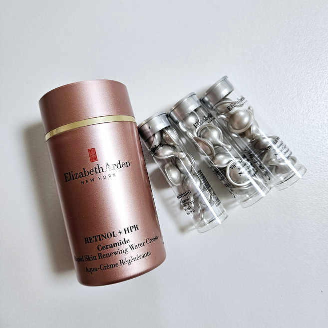 엘리자베스아덴 레티놀+HPR 세라마이드 스킨 리뉴잉 워터 크림 세트, 50ml (레티놀 크림) + 21캡슐 (랜덤), 1개, 50ml