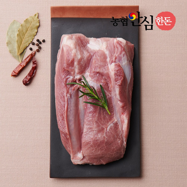 [농협안심한돈][냉장] 국내산 돼지 앞다리살 500g 구이용 수육용 제육용 찌개용, 1개, 수육보쌈용