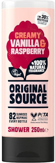 CussON 온s 바닐라 밀크 앤 라즈베리 오리지널 소스 샤워 젤 213308