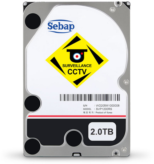[SEBAP] BUSCAR CCTV HDD, SVP1200RS(리퍼비시), 2TB