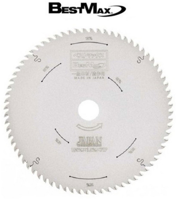 베스트 맥스 원형톱날 6인치 72날 목공용팁쏘 충전식 목공톱날 DB72-165F, 1개