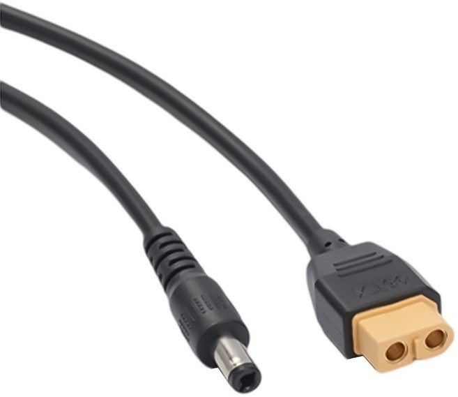 DC5521-XT60 어댑터 케이블 5.5mmx2.1mm 5.5x2.5mm 고전류 전원 코드, 5.5x2.1mm interface, 1개