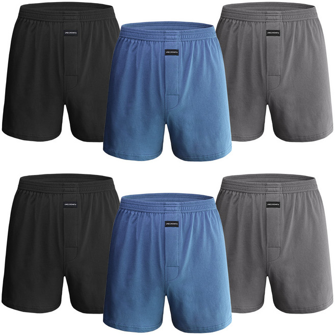 언더스미스 데일리 무지 순면 스판 남성 트렁크 팬티 6종세트