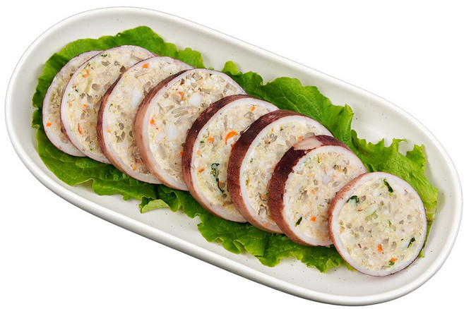 HACCP제조 속초명물 오징어순대 슬라이스, 2개, 500g